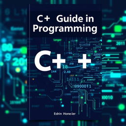 A visually engaging C++ programming guide cover, featuring a modern and sleek design