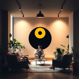 A thoughtful depiction of a Yin Yang symbol symbolizing shadow work coaching
