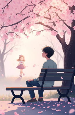 A heartfelt and contemplative illustration that embodies the themes of unexpressed love and emotional turbulence