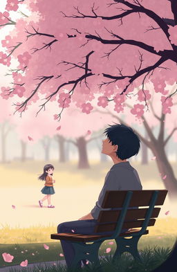 A heartfelt and contemplative illustration that embodies the themes of unexpressed love and emotional turbulence