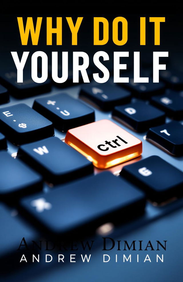 A book cover design featuring a close-up view of a computer keyboard, highlighting the 'Ctrl' key with an artistic representation of a delegate or representative symbol integrated into the design