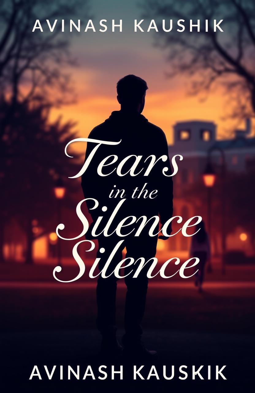 An emotionally charged e-book cover design for "Tears in the Silence" by Avinash Kaushik