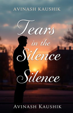 An emotionally charged e-book cover design for "Tears in the Silence" by Avinash Kaushik