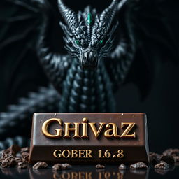 A captivating visualization of Chivaz chocolate, prominently showcasing the logo name 'GOBER 1