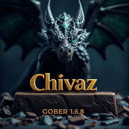 A captivating visualization of Chivaz chocolate, prominently showcasing the logo name 'GOBER 1