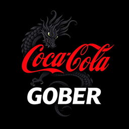 A creative reinterpretation of the classic Coca-Cola logo, where the name 'COCA-COLA' is changed to 'GOBER'
