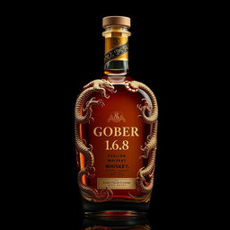 A luxurious bottle of whiskey labeled 'GOBER 1