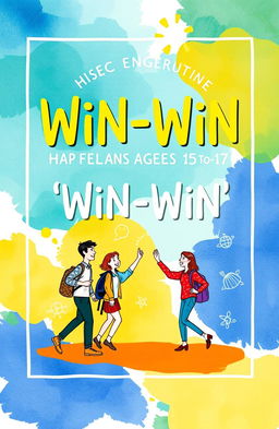 A hand-painted style cover design for a book aimed at HSC English examinees aged 15 to 17