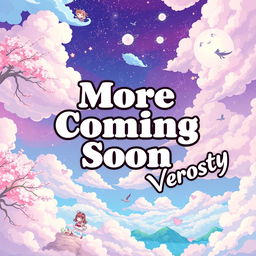 An anime-themed aesthetic banner featuring vibrant colors and dynamic illustrations