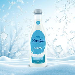 A creative product label design for "Zevelyn" featuring a bottle of milk labeled "Cimory