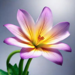 A hyper-realistic image of a flower in full bloom