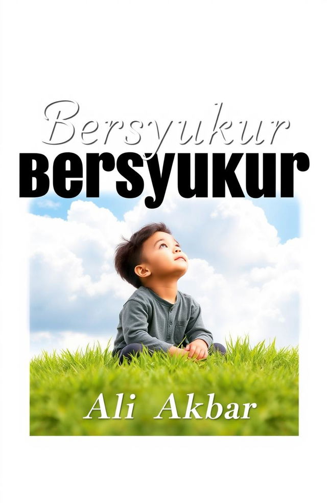 A book cover design featuring the title 'Bersyukur' and the author 'Ali Akbar'