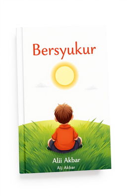 A book cover design featuring a front and back cover layout with the title 'Bersyukur' prominently displayed at the top
