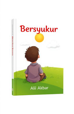 A book cover design featuring a front and back cover layout with the title 'Bersyukur' prominently displayed at the top