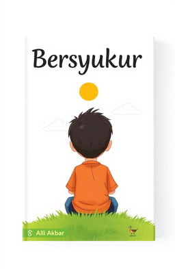 A book cover design featuring a front and back cover layout with the title 'Bersyukur' prominently displayed at the top