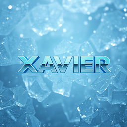 A captivating image featuring a cool, frosty background made up of glistening ice crystals