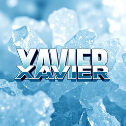 A captivating image featuring a cool, frosty background made up of glistening ice crystals