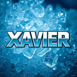 A captivating image featuring a cool, frosty background made up of glistening ice crystals