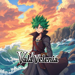 A captivating illustration inspired by anime style, featuring a character that embodies the essence of a pirate, similar to Zoro from One Piece but distinctly different