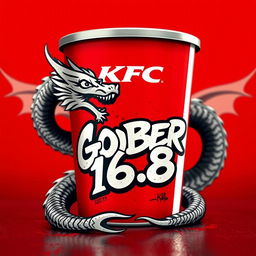 A KFC bucket can prominently featuring graffiti art with the text 'GOBER 1