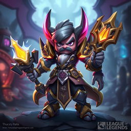 A 3D champion character inspired by League of Legends, featuring a unique and original design