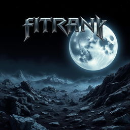 A striking album cover design for a metal band named 'FITRAN PROJECK'