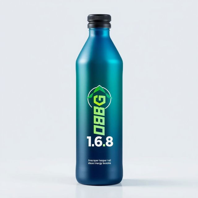 A sleek energy drink bottle displaying a bold and modern logo with the name 'GOBER 1