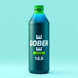 A sleek energy drink bottle displaying a bold and modern logo with the name 'GOBER 1