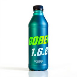 A sleek energy drink bottle displaying a bold and modern logo with the name 'GOBER 1