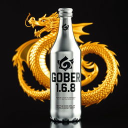 A striking energy bottle prominently featuring the logo and name 'GOBER 1