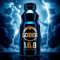 A sleek energy bottle featuring the logo 'GOBER 1