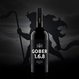 A black label bottle prominently featuring the logo name 'GOBER 1