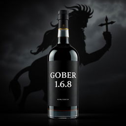 A black label bottle prominently featuring the logo name 'GOBER 1