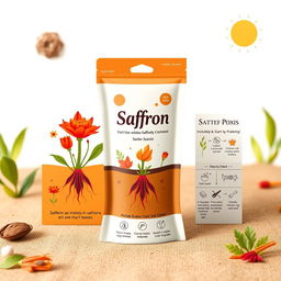 A conceptual design for saffron packaging that is eco-friendly and functional