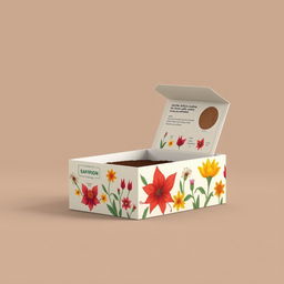 Design a creative and eco-friendly packaging concept for saffron that allows consumers to cultivate their own saffron
