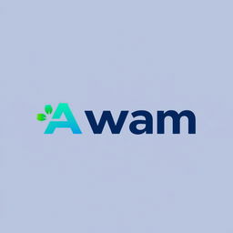 A modern and sleek logo design for a company named 'Awam'