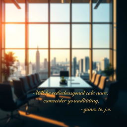 A professional LinkedIn cover image that incorporates a polished and sophisticated setting