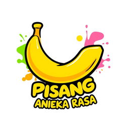 A vibrant and inviting logo design featuring a stylized banana, representing variety and flavor