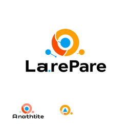 A creative logo design inspired by the provided style, featuring abstract shapes, vibrant colors, and a modern typography