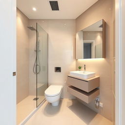 A beautifully designed ensuite bathroom measuring 2