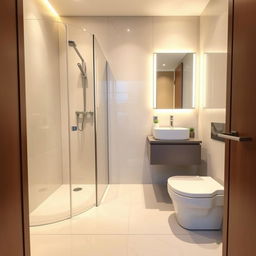 A beautifully designed ensuite bathroom measuring 2