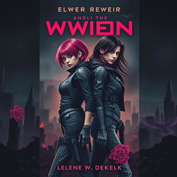 A striking book cover design inspired by the iconic styles of 'The Hunger Games' and 'Divergent', featuring an intense and edgy aesthetic