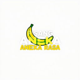 A modern and eye-catching logo featuring a stylized banana that emphasizes the concept of variety in flavors