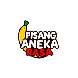 A modern and eye-catching logo featuring a stylized banana that emphasizes the concept of variety in flavors