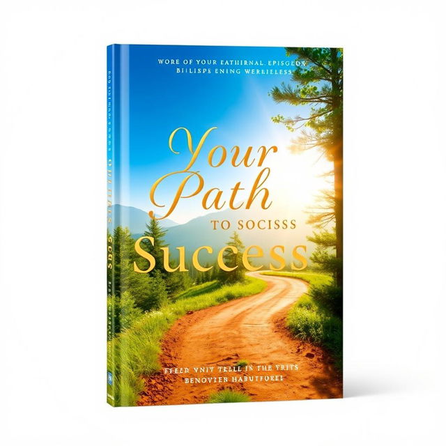 A captivating book cover design featuring the title 'Your Path to Success' prominently displayed in an elegant and modern font