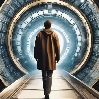 In the science fiction novel, the protagonist has the ability to time travel.