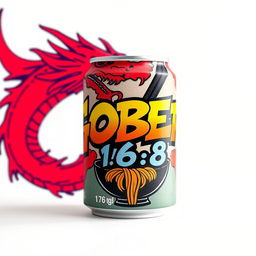 A vibrant ramen bowl can featuring colorful graffiti that reads "GOBER 1