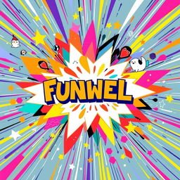 A vibrant and eye-catching thumbnail design, featuring an abstract explosion of colors, geometric shapes, and dynamic motion lines
