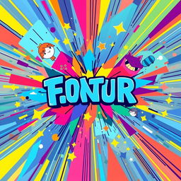 A vibrant and eye-catching thumbnail design, featuring an abstract explosion of colors, geometric shapes, and dynamic motion lines