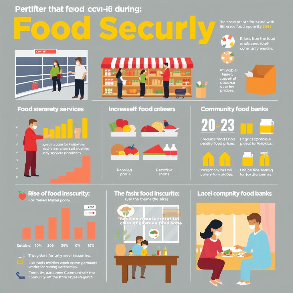 An informative infographic depicting food security during the COVID-19 pandemic